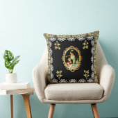 コラージュヴィンテージレトロとレースと花 クッション (椅子)