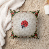 コラージュヴィンテージレトロとレースと花 クッション (ブランケット)