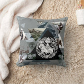 コラージュヴィンテージレトロとレースと花 クッション (ブランケット)