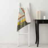 コラージュヴィンテージレトロとレースと花 シェルパブランケット (インサイチュ)