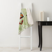 コラージュヴィンテージレトロとレースと花 シェルパブランケット (インサイチュ)