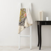 コラージュヴィンテージレトロとレースと花 シェルパブランケット (インサイチュ)