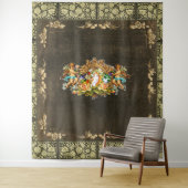 コラージュヴィンテージレトロとレースと花 タペストリー (インサイチュ)