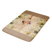 コラージュヴィンテージレトロとレースと花 バスマット (アングル)