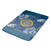 コラージュヴィンテージレトロとレースと花 バスマット (アングル)