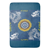 コラージュヴィンテージレトロとレースと花 バスマット (正面縦)