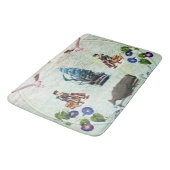 コラージュヴィンテージレトロとレースと花 バスマット (アングル)