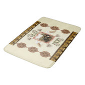 コラージュヴィンテージレトロとレースと花 バスマット (アングル)