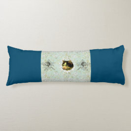 コラージュヴィンテージレトロとレースと花 ボディピロー