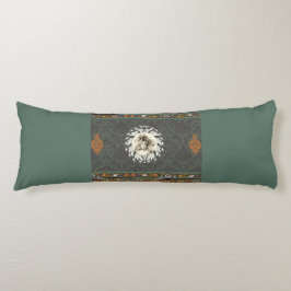 コラージュヴィンテージレトロとレースと花 ボディピロー