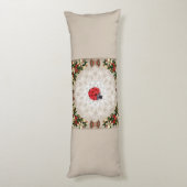 コラージュヴィンテージレトロとレースと花 ボディピロー (裏面 (縦))