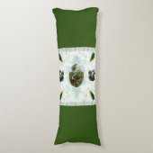 コラージュヴィンテージレトロとレースと花 ボディピロー (正面縦)