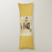 コラージュヴィンテージレトロとレースと花 ボディピロー (裏面 (縦))