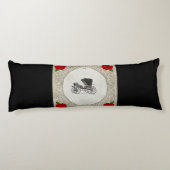 コラージュヴィンテージレトロとレースと花 ボディピロー (裏面)