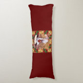 コラージュヴィンテージレトロとレースと花 ボディピロー (正面縦)