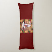 コラージュヴィンテージレトロとレースと花 ボディピロー (裏面 (縦))