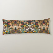 コラージュヴィンテージレトロとレースと花 ボディピロー (裏面)