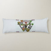 コラージュヴィンテージレトロとレースと花 ボディピロー (裏面)