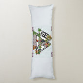 コラージュヴィンテージレトロとレースと花 ボディピロー (裏面 (縦))