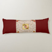 コラージュヴィンテージレトロとレースと花 ボディピロー (裏面)