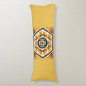 コラージュヴィンテージレトロとレースと花 ボディピロー (正面縦)