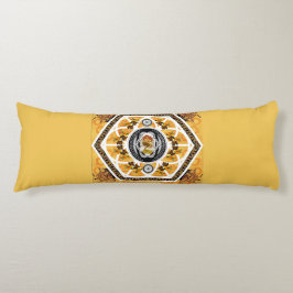 コラージュヴィンテージレトロとレースと花 ボディピロー