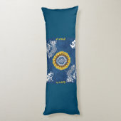 コラージュヴィンテージレトロとレースと花 ボディピロー (裏面 (縦))