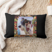 コラージュヴィンテージレトロとレースと花 ランバークッション (ブランケット)