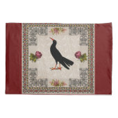 コラージュヴィンテージレトロとレースと花 枕カバー (裏面)