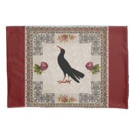 コラージュヴィンテージレトロとレースと花 枕カバー