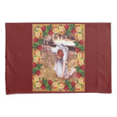 コラージュヴィンテージレトロとレースと花 枕カバー (正面右)