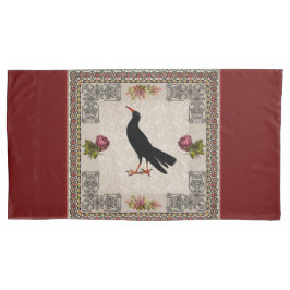 コラージュヴィンテージレトロとレースと花 枕カバー