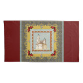 コラージュヴィンテージレトロとレースと花 枕カバー (裏面-右)