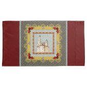 コラージュヴィンテージレトロとレースと花 枕カバー (正面右)