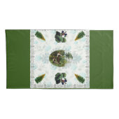 コラージュヴィンテージレトロとレースと花 枕カバー (裏面-右)