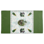 コラージュヴィンテージレトロとレースと花 枕カバー (正面右)