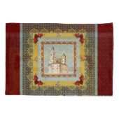 コラージュヴィンテージレトロとレースと花 枕カバー (裏面-左)