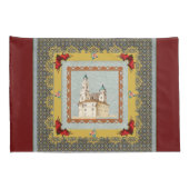 コラージュヴィンテージレトロとレースと花 枕カバー (裏面-右)