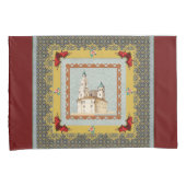 コラージュヴィンテージレトロとレースと花 枕カバー (正面右)