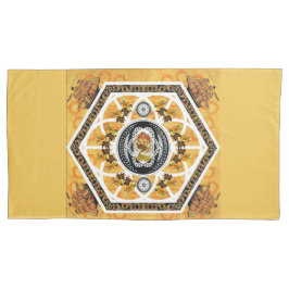 コラージュヴィンテージレトロとレースと花 枕カバー