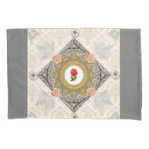 コラージュヴィンテージレトロとレースと花