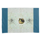 コラージュヴィンテージレトロとレースと花 枕カバー (正面右)