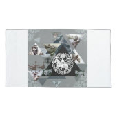 コラージュヴィンテージレトロとレースと花 枕カバー (裏面)