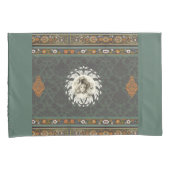 コラージュヴィンテージレトロとレースと花 枕カバー (正面右)