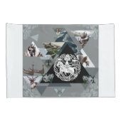 コラージュヴィンテージレトロとレースと花 枕カバー (裏面-右)