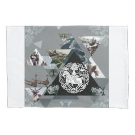 コラージュヴィンテージレトロとレースと花 枕カバー