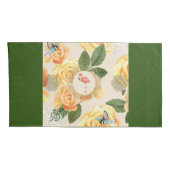 コラージュヴィンテージレトロとレースと花 枕カバー (裏面-右)