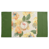 コラージュヴィンテージレトロとレースと花 枕カバー (正面右)