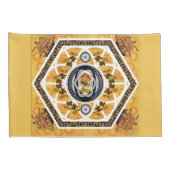 コラージュヴィンテージレトロとレースと花 枕カバー (裏面-右)