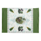 コラージュヴィンテージレトロとレースと花 枕カバー (裏面-左)